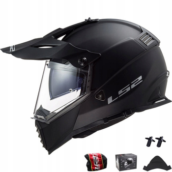 LS2 MX436 PIONEER EVO czarny mat KASK CROSS QUAD