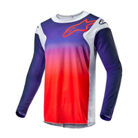 BLUZA MOTOCYKLOWA ALPINESTARS RACER HOEN LIGHT GRAY HOT ORANGE BLACK L