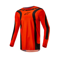 BLUZA MOTOCYKLOWA ALPINESTARS FLUID LURV HOT ORANGE BLACK XXL